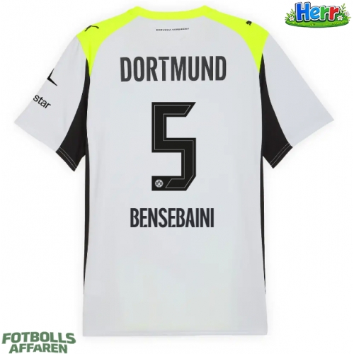 Borussia Dortmund Ramy Bensebaini #5 Bortatröja 2025-26 Kortärmad
